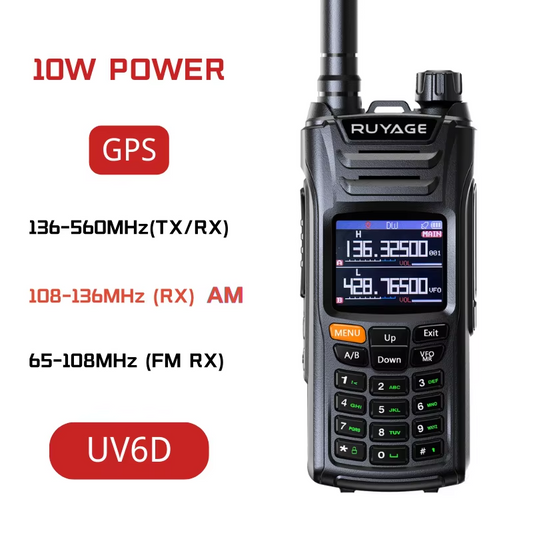 Ruyage Radio Analog Signal 8W Walkie-Talkie(UV6D)