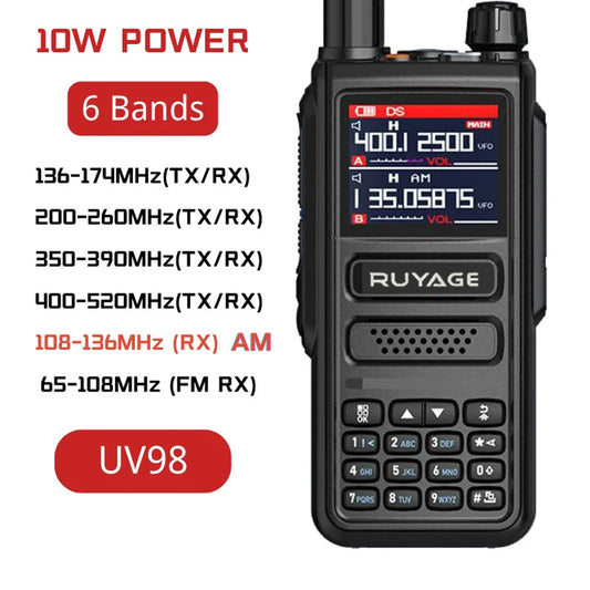 Ruyage Radio Analog Signal 10W Walkie-Talkie(UV98)