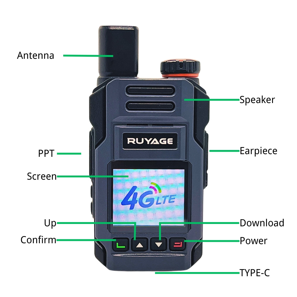 Ruyage Radio Nationwide PTT Walkie-Talkie(X60)