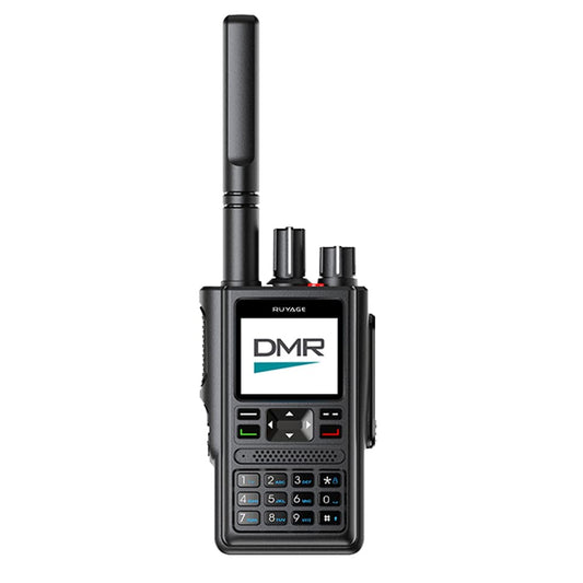 Ruyage DP10 Rádio Digital Bidirecional Walkie Talkies Rádios DMR Portáteis Satélite GPS Longo Alcance Bateria 2000mAh 