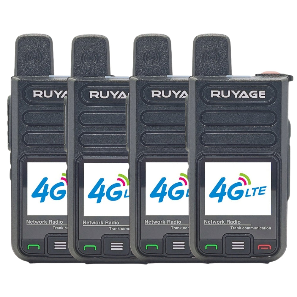 Ruyage R7 Nationwide Lte Two Way Radios Lifetime Free Unlimited Range Rechargeable Global 4g Poc,Portable Walkie Talkies Long Range for Adults Family Road Trip Truck Fleet 2 Pack