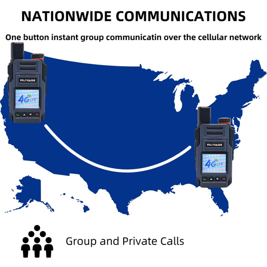 Ruyage Radio Nationwide PTT Walkie-Talkie(X60)
