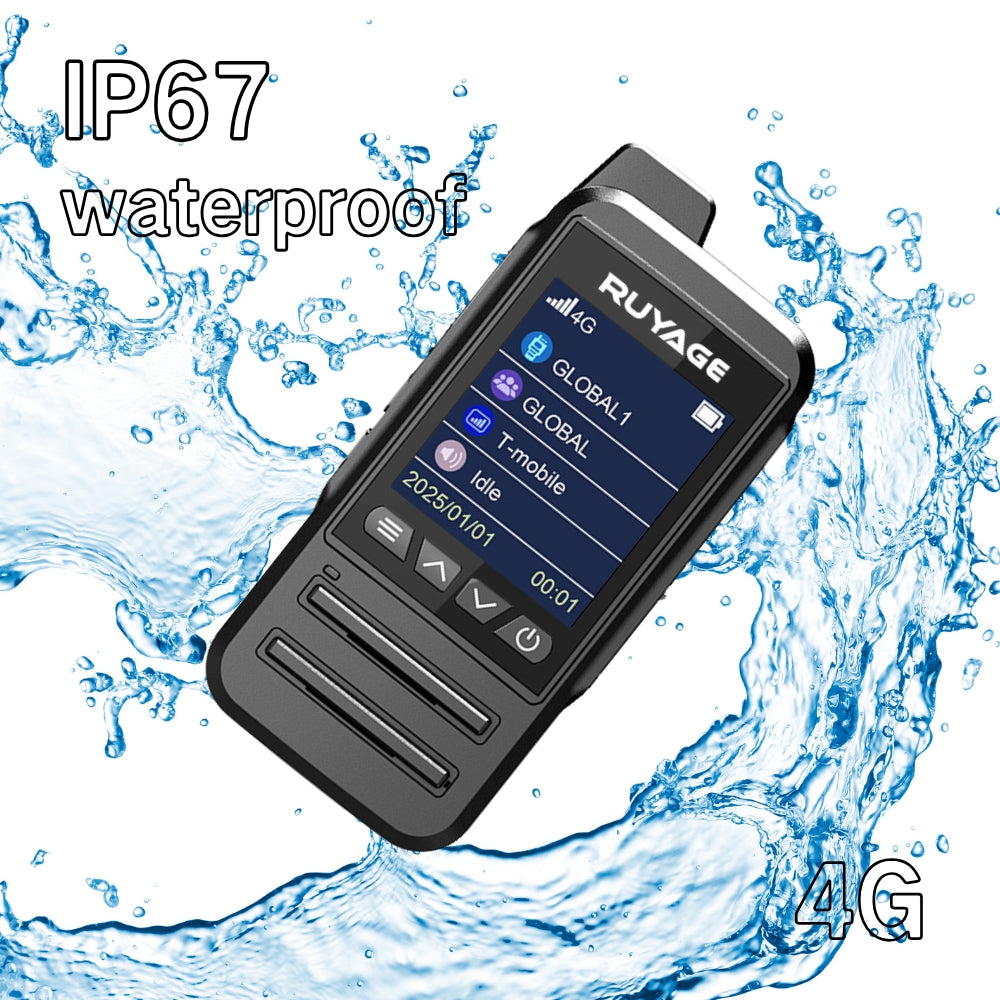 Ruyage CT68 IP67 Waterproof Nationwide LTE Push-to-Talk Two Way Radio