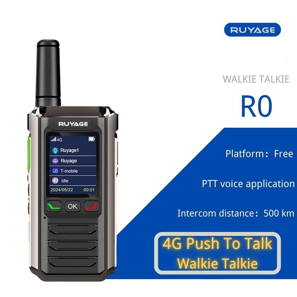 Ruyage R0 Two Way Radio Nationwide LTE Push-to-Talk Walkie Talkie