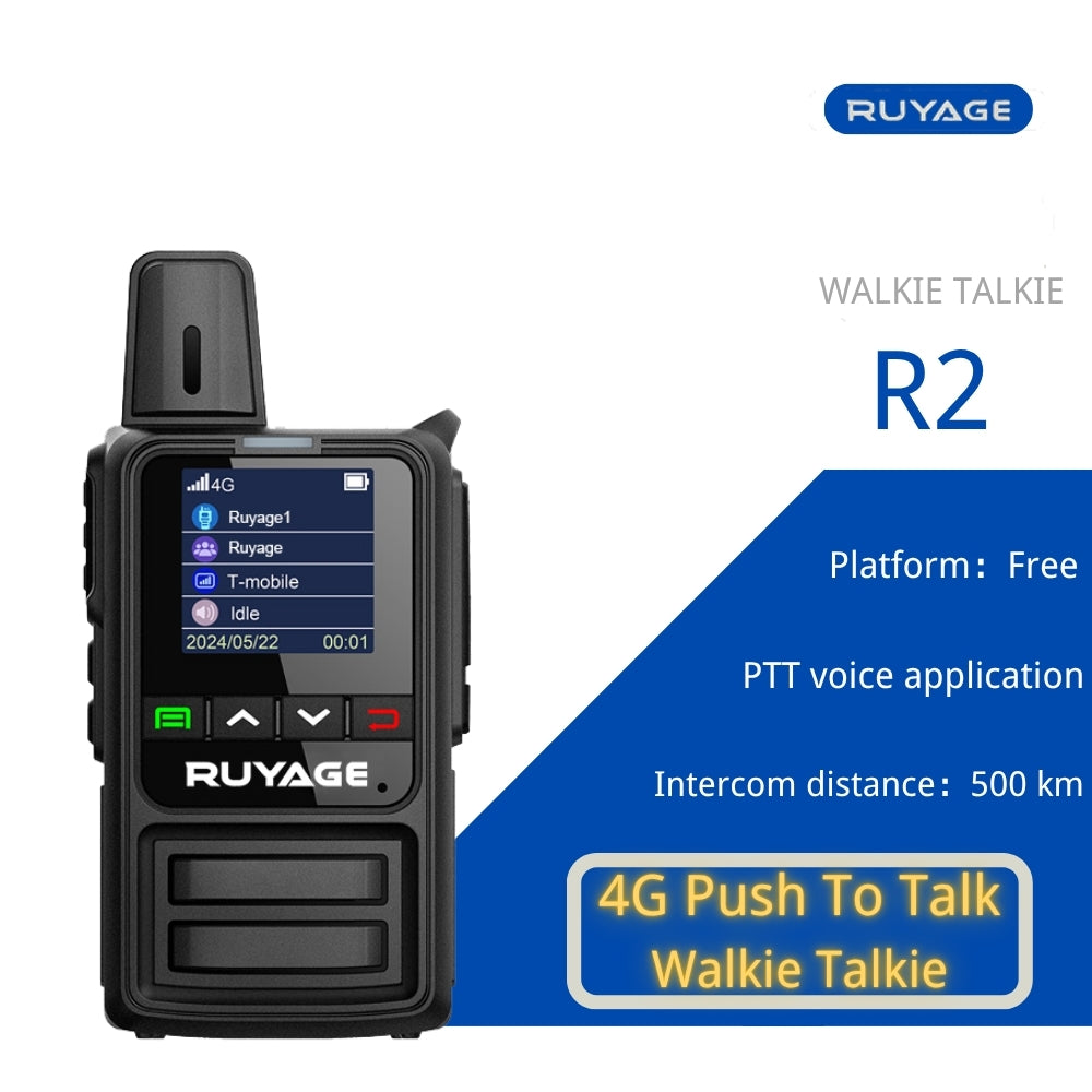 Ruyage R2 Two Way Radio Nationwide LTE Push-to-Talk Walkie Talkie