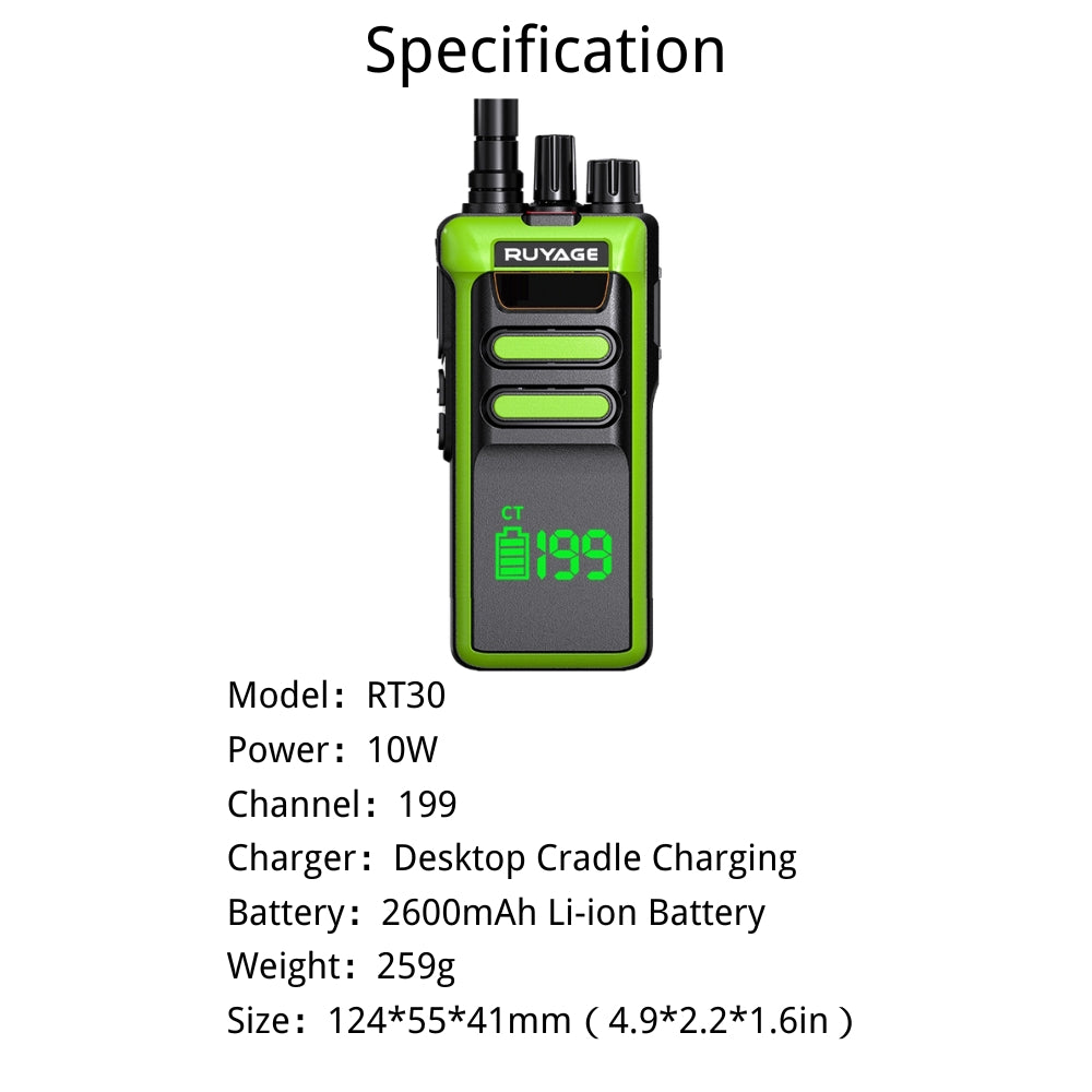 Ruyage Radio Analog Signal Motorola Traditional Motherboard 10W Walkie-Talkie(RT30)