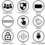 Ruyage Radio Analog Signal Group Talk PTT Walkie-Talkie(C7B)