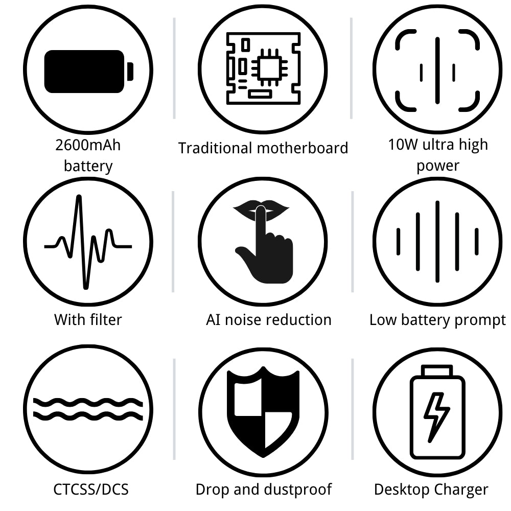 Ruyage Radio Analog Signal Motorola Traditional Motherboard 10W Walkie-Talkie(RT30)