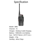 Ruyage Radio Analog Signal Walkie-Talkie(888S)