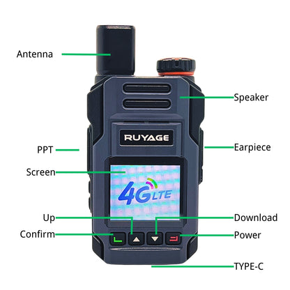 Ruyage Radio Nationwide PTT Walkie-Talkie(X60)