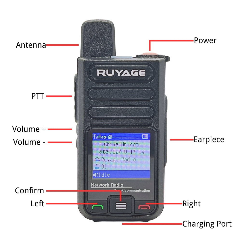 Ruyage Radio Nationwide PTT Walkie-Talkie(R7)