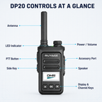 RUYAGE DP20 UHF DMR Digital Two-Way Radio – Motorola Compatible