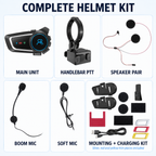 RUYAGE Motorcycle Helmet Bluetooth Headset with Zello PTT