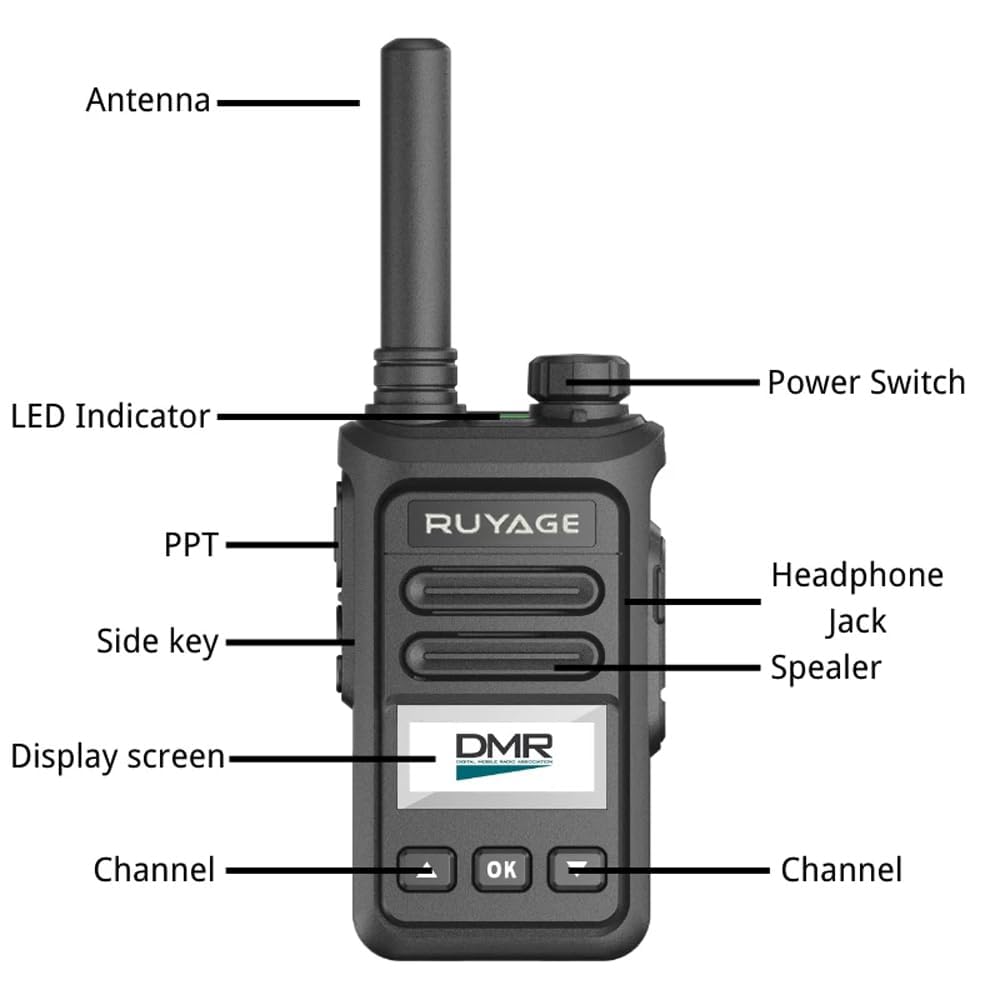 RUYAGE DP20 Motorola Compatible DMR Digital Two Way Radio
