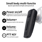 RUYAGE Zello Bluetooth Earpiece Wireless PTT Headset for Walkie Talkie
