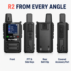 RUYAGE R2 Compact 4G LTE PoC Walkie Talkies – 2-Pack