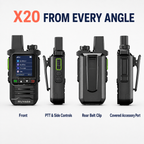 Ruyage-X20 4G 푸시투토크 워키토키 네트워크 글로벌 POC 라디오 장거리 500마일 하이킹 캠핑용 