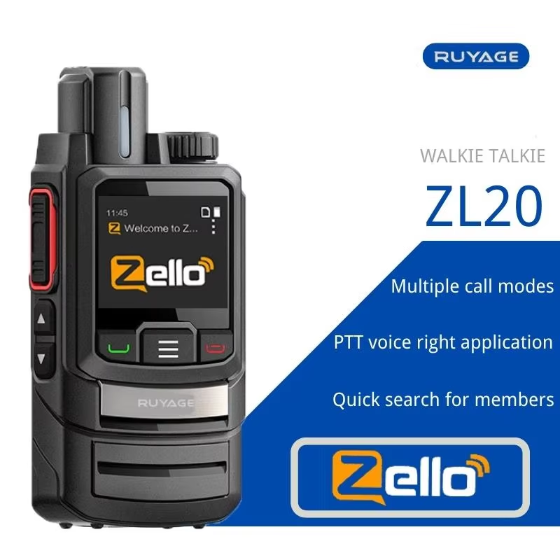 Ruyage ZL20 Zello Push-to-Talk 4G LTE Long Range Walkie Talkie