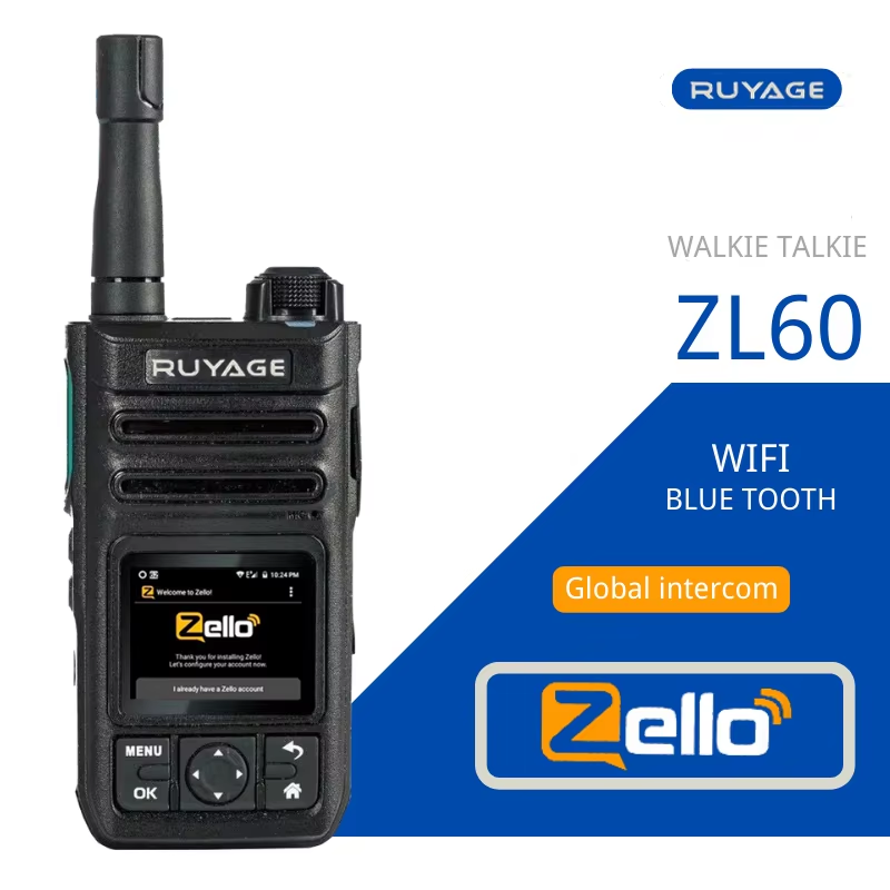 Ruyage ZL60 Zello Push-to-Talk 4G LTE Long Range Walkie Talkie