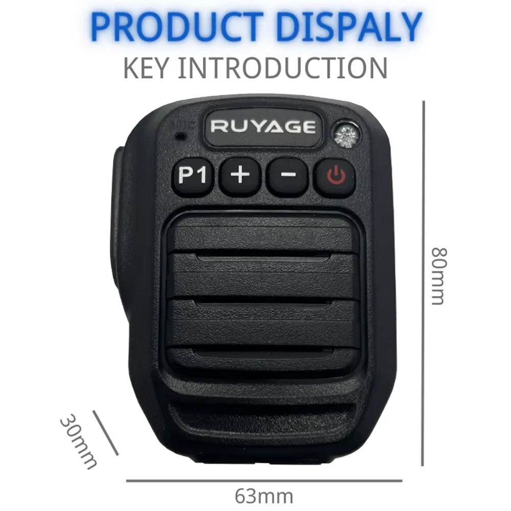 RUYAGE Zello Bluetooth Speaker Microphone Wireless Handheld PTT Mic