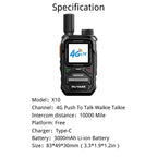 RUYAGE X10 4G LTE PoC Radio Long Range Nationwide Walkie Talkie