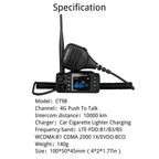 Ruyage Car POC Radio Nationwide LTE Push-to-Talk Long Range Vehicle Two Way Radio