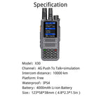 RUYAGE X30 Dual Mode 4G LTE PoC & Analog Walkie Talkie Long Range