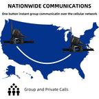 Ruyage Car POC Radio Nationwide LTE Push-to-Talk Long Range Vehicle Two Way Radio