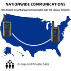 RUYAGE R0 4G LTE PoC Radio Long Range Nationwide Walkie Talkie