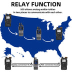 RUYAGE X30 Dual Mode 4G LTE PoC & Analog Walkie Talkie Long Range