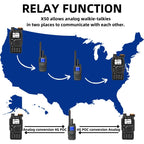RUYAGE X50 Dual Mode 4G LTE PoC & Analog Walkie Talkie Long Range