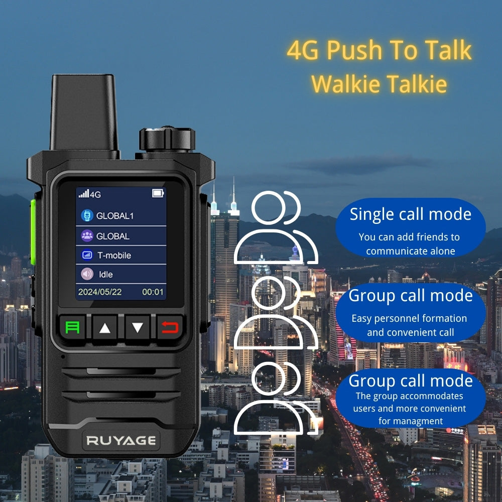 Ruyage X20 Two Way Radio Nationwide LTE Push-to-Talk Walkie Talkie