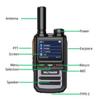 RUYAGE R1 4G LTE PoC Radio Long Range Nationwide Walkie Talkie