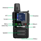 RUYAGE R2 4G LTE PoC Radio Long Range Nationwide Walkie Talkie