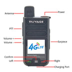 Ruyage R7 Two Way Radio Nationwide LTE Push-to-Talk Walkie Talkie