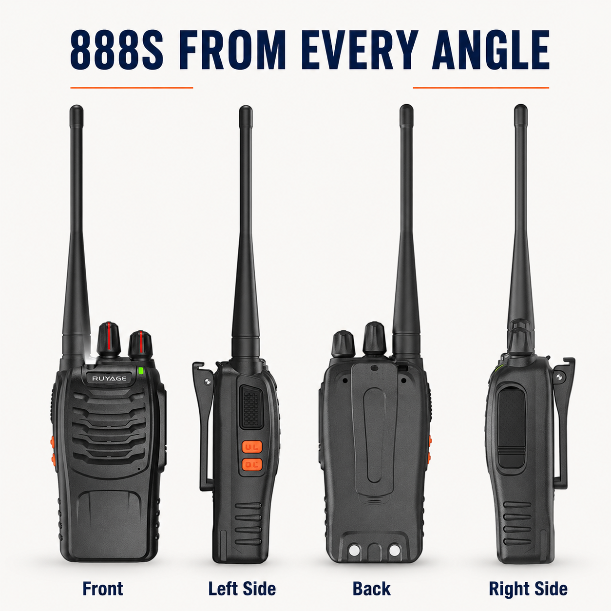 RUYAGE 888S UHF Walkie Talkies 2 Pack