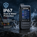 RUYAGE CT68 IP67 Waterproof 4G LTE PoC Walkie Talkies – 2-Pack