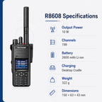 RUYAGE R8608 10W 6-Band Analog Walkie Talkie