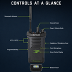 RUYAGE RT10 20W UHF Long-Range Analog Walkie Talkie