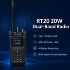 RUYAGE RT20 20W Dual Band VHF/UHF Walkie Talkie