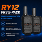 RUYAGE RY12 Mini Rechargeable FRS Walkie Talkie with VOX