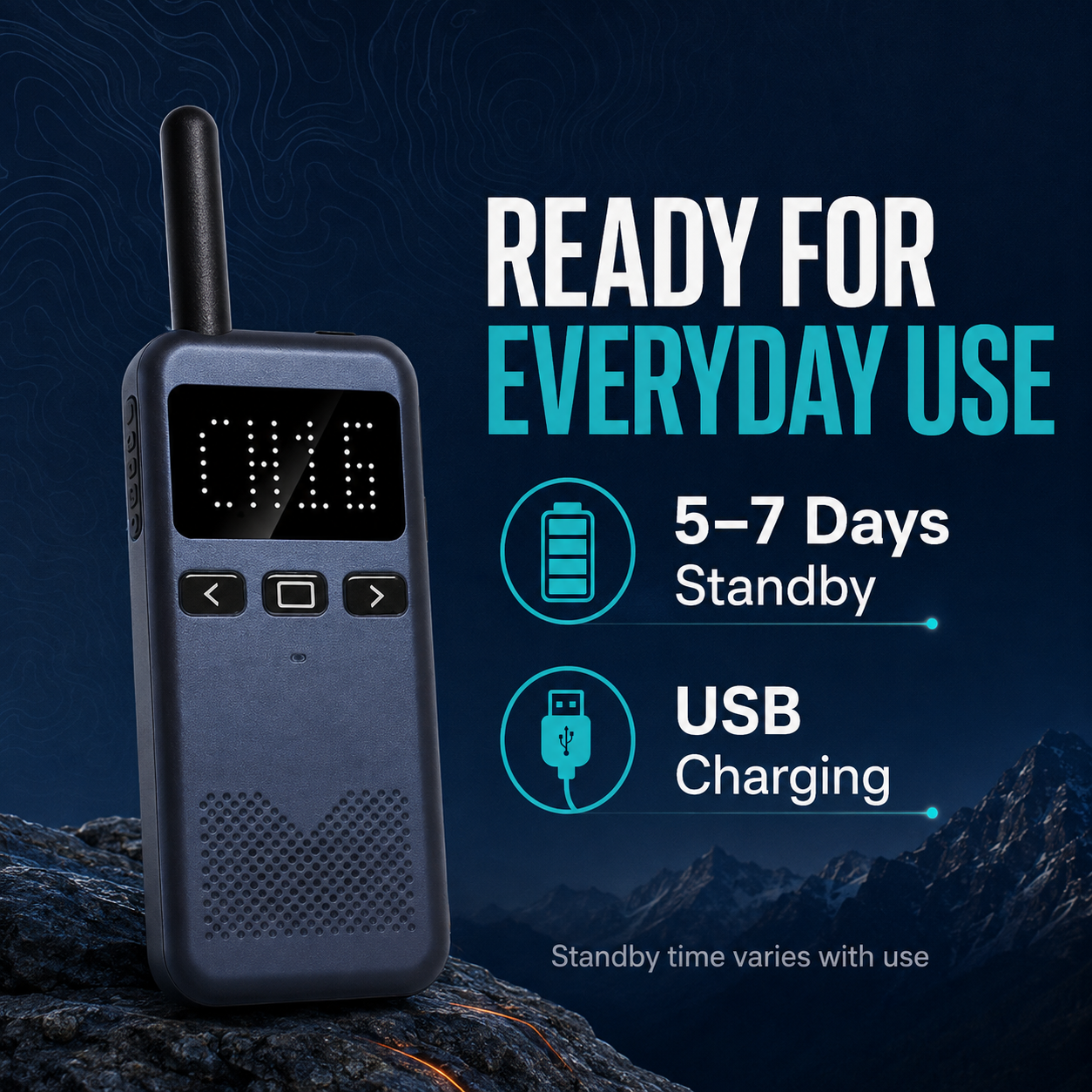 RUYAGE RY13 Ultra-Thin FRS Walkie Talkie with VOX