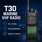 RUYAGE T30 10W IP68 Waterproof VHF/UHF Walkie Talkie