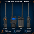RUYAGE UV5R 6 Band VHF/UHF Analog Walkie Talkie