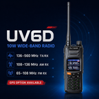 RUYAGE UV6D 6 Band VHF/UHF Analog Walkie Talkie with GPS