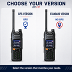RUYAGE UV6D 6 Band VHF/UHF Analog Walkie Talkie with GPS