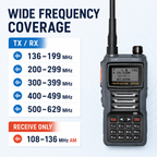 RUYAGE UV8D IP68 Waterproof 6 Band Walkie Talkie