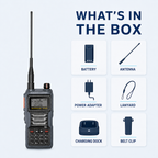 RUYAGE UV8D IP68 Waterproof 6 Band Walkie Talkie