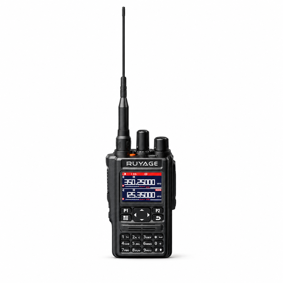 RUYAGE UV9D 6-Band GPS Bluetooth Analog Walkie Talkie