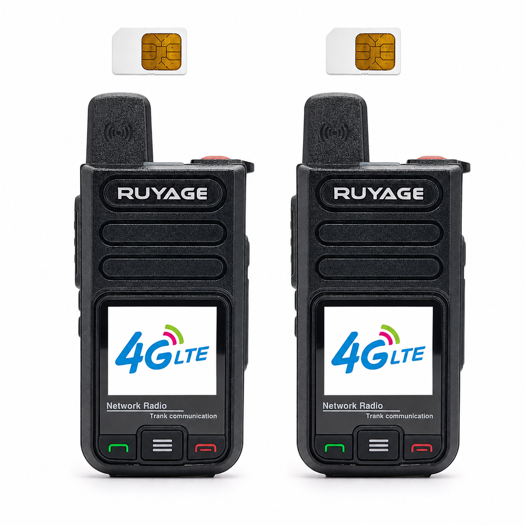 RUYAGE R7 4G LTE PoC Walkie Talkies with SIM Card